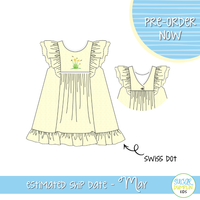 PO111: Darling Daffodil Girls Dress