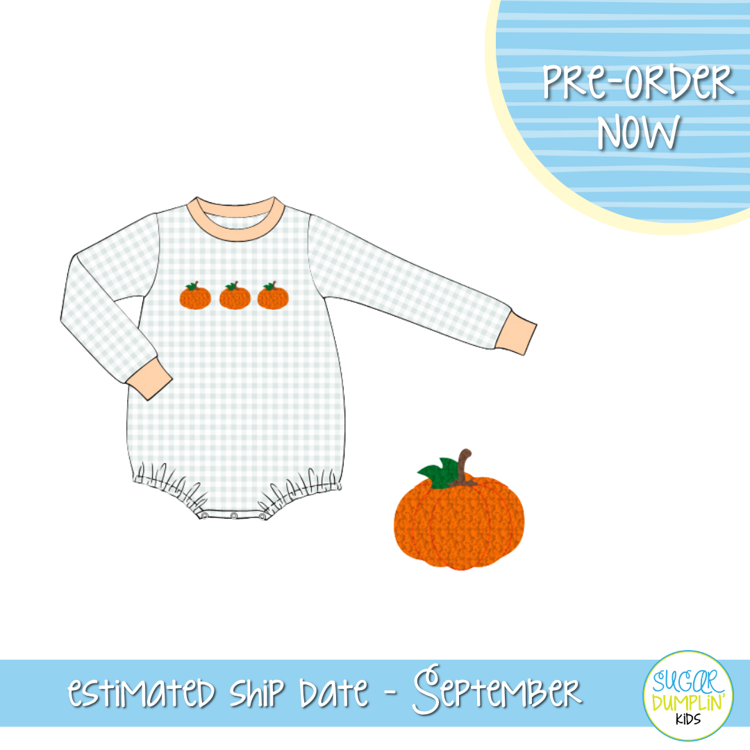 PO107: French Knot Pumpkin Boy Bubble