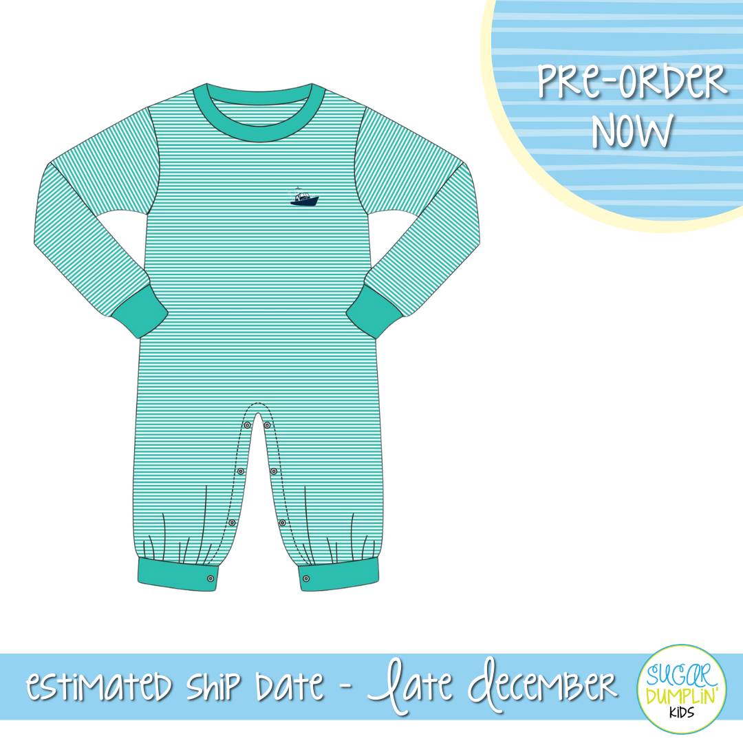 PO109: Fishing Boat Long Romper