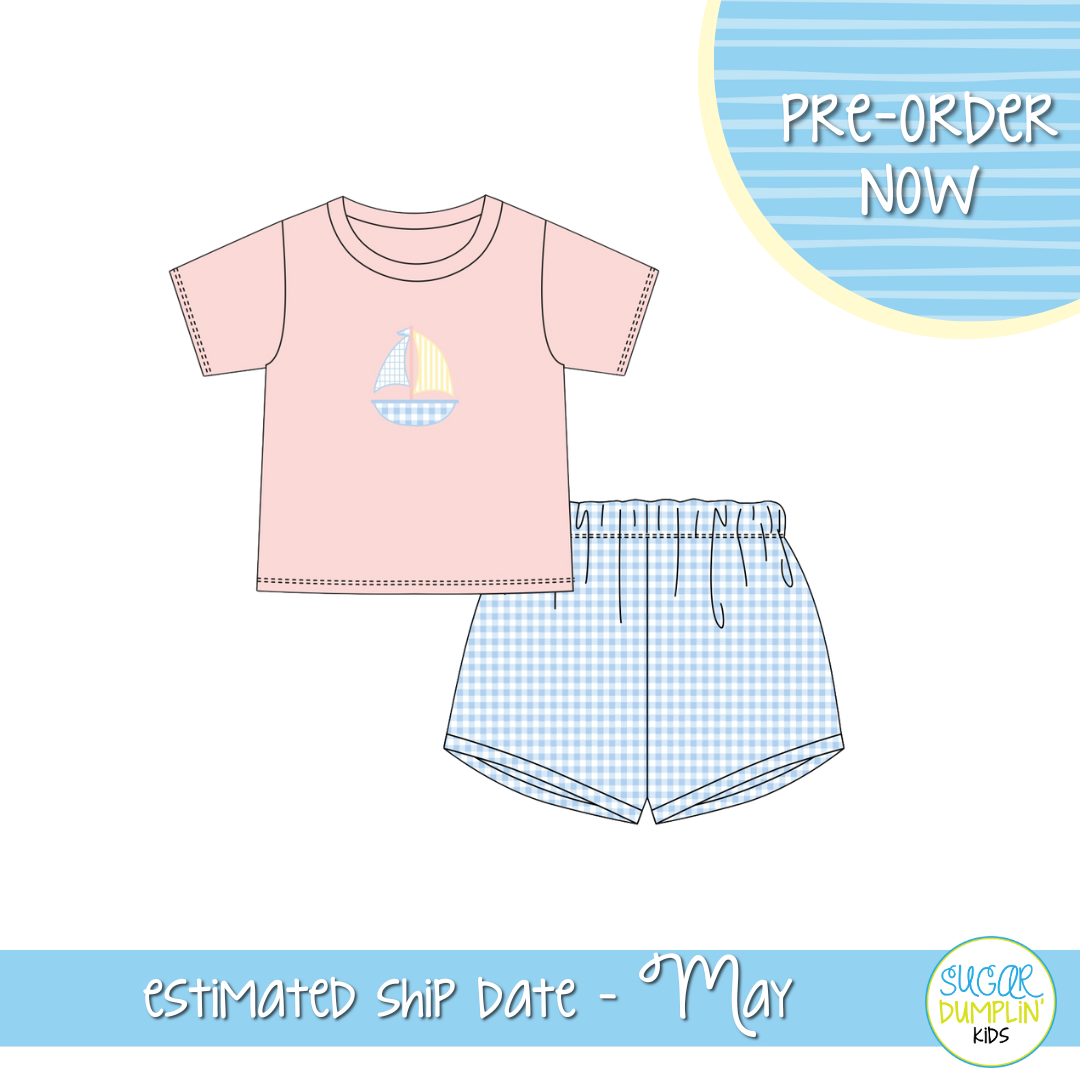 PO111: Sweet Spring Sails Boys Short Set