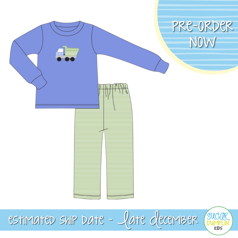 PO109: Dump Truck Boys Pant Set