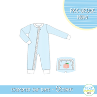 PO115: Pumpkin Pajamas Girls Long Lounge Romper
