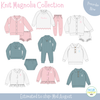 PO106: Knit Magnolia Blue Boys Diaper Set
