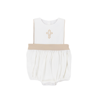 PO110: Linen Cross Boys Bubble