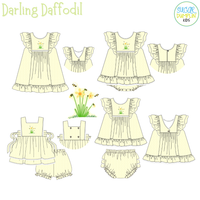 PO111: Darling Daffodil Girls Bloomer Set