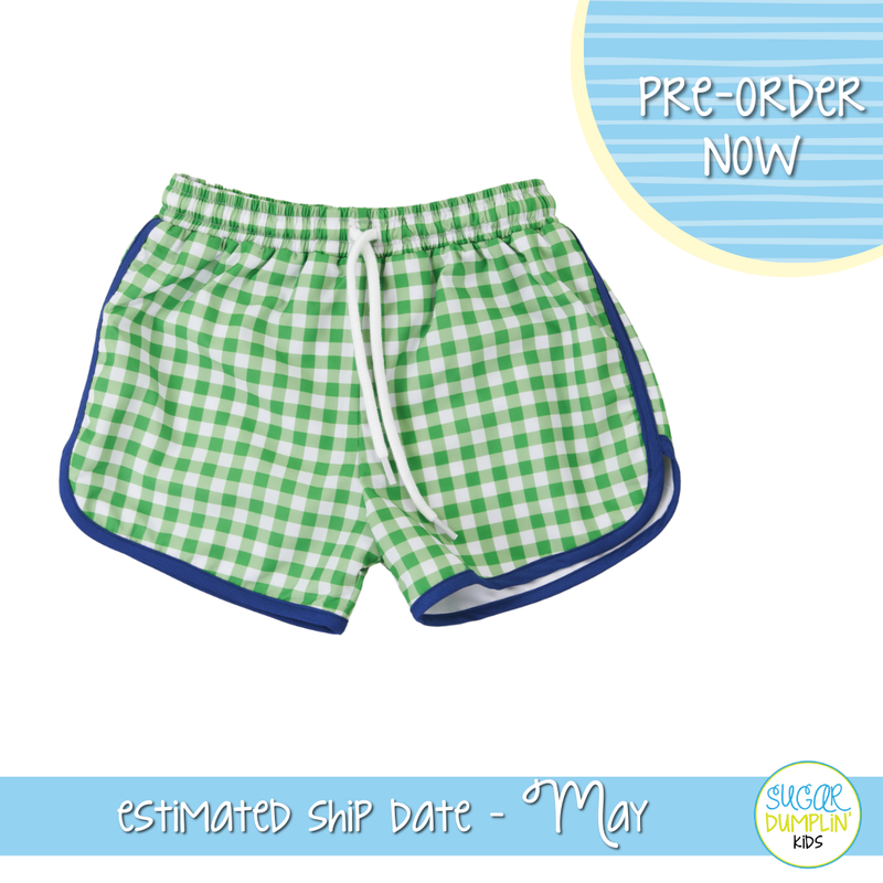 P0102: Emerald Boys Swim Trunks