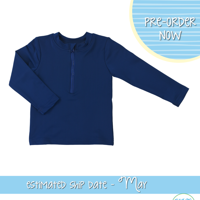 P0102: Navy Boys Swim Shirt