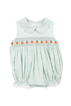 Girls Timeless Smocked Pumpkin Bubble