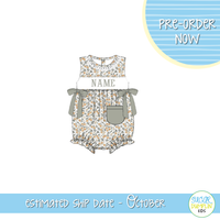 PO115: Harvest Name Smocks Girls Bubble