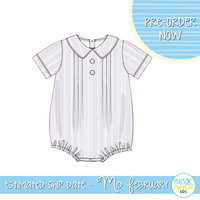 PO110:Linen White Boys Bubble