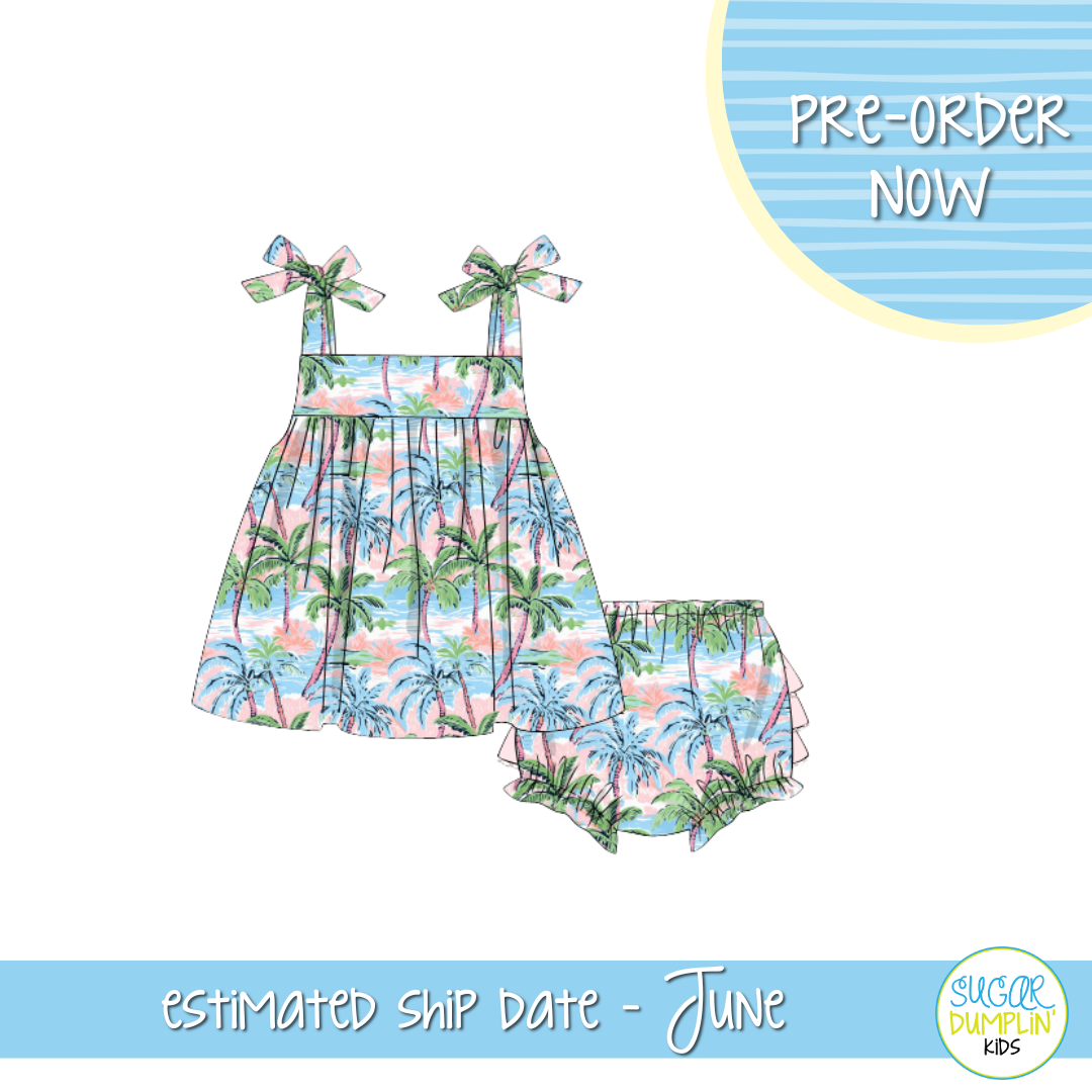 PO112: Caribbean Blues Girls Bloomers