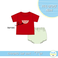 PO111: Watermelon Wishes Boys Diaper Set