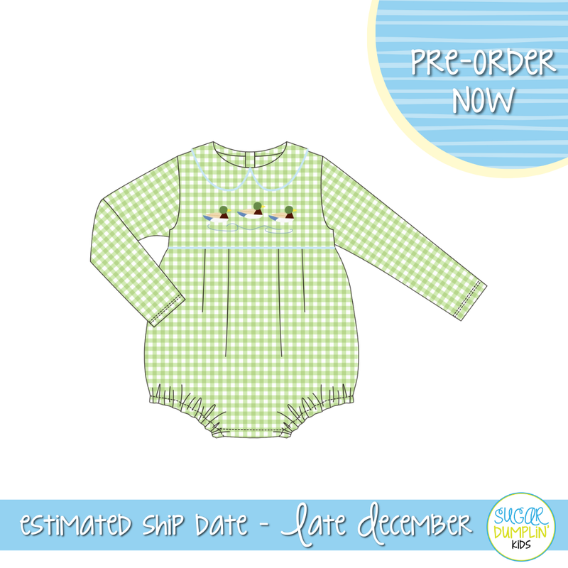 PO109: Mallard Embroidered Boys Bubble