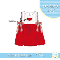 PO111: Watermelon Wishes Girls Dress