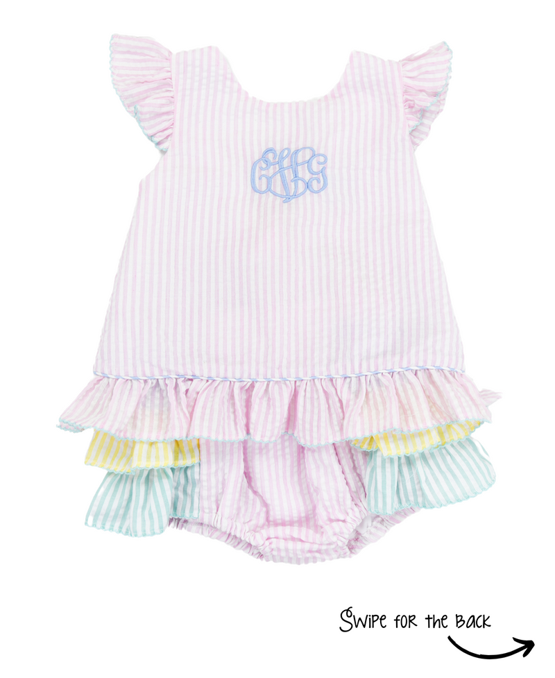 PO90: Spring Color Block Girls Bloomer Set – Sugar Dumplin' Kids