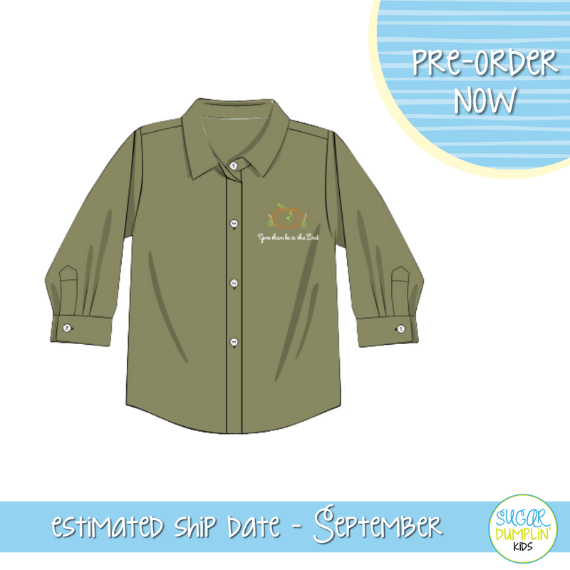 PO107: Give Thanks Button Down Shirt