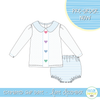 PO109: Candy Hearts Boys Diaper Set