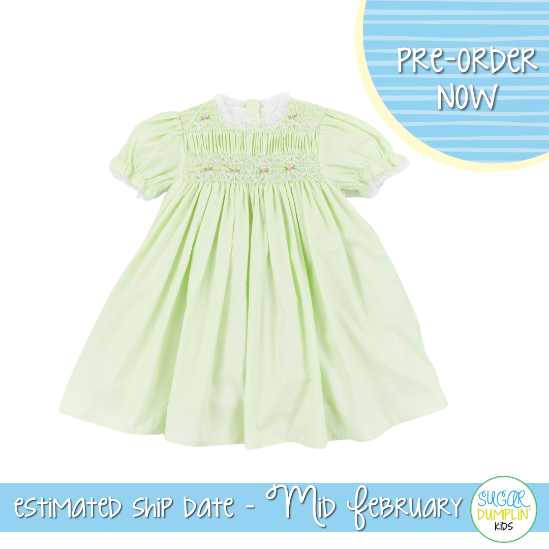 PO110: Elegant Smock Girls Dress