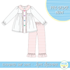 PO109: Candy Hearts Girls Pant Set
