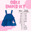 Girls Precious Pumpkins Diaper Set