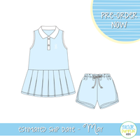 PO111: Courtside Cuties Girls Skort Set