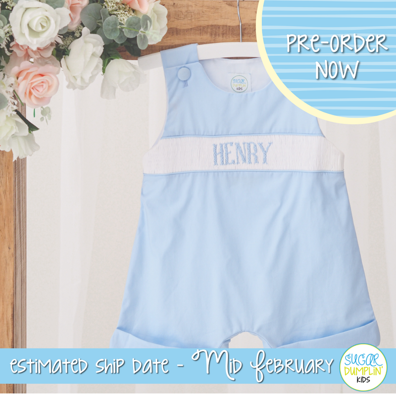 PO110: Spring Name Smock Boys Shortall