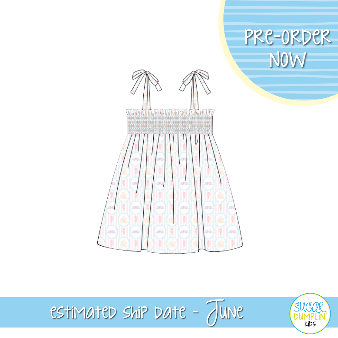 PO112: Beach Side Cutie Girls Dress