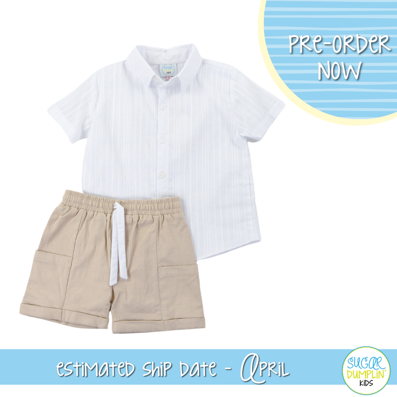 P0101: Darling Spring Boys Short Set