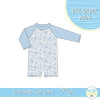 PO111: Fun in the Sand Boys Rashguard Swimsuit