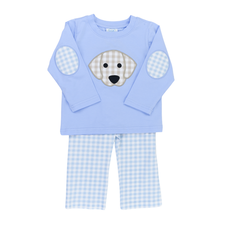 Blue Pup Pant Set