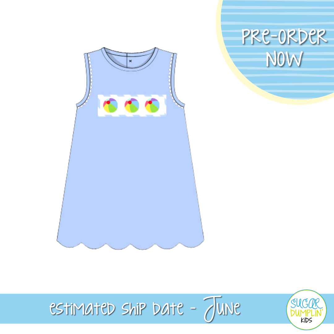 PO103: Smocked Beach Ball Dress