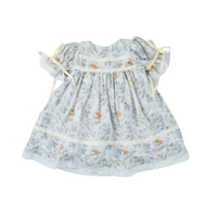 Olive and Ivory Blooms Dress