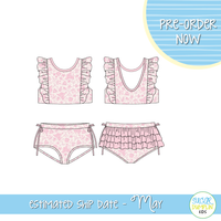 PO111: Fun in the Sand Girls Two Piece Swimsuit