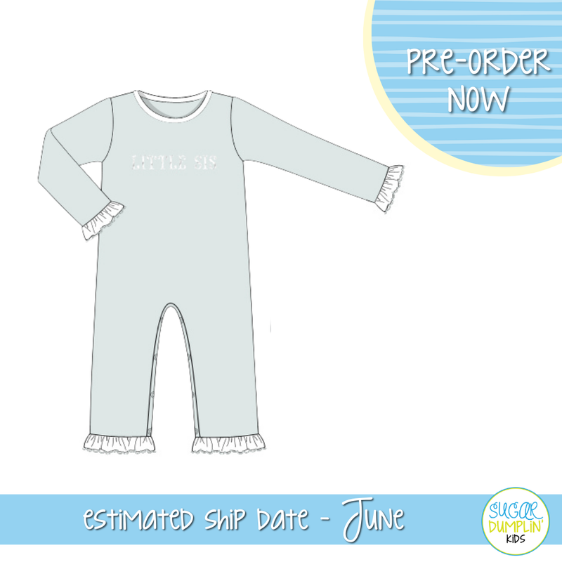 PO103: Sage Little Sis Long Romper