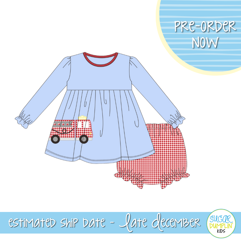 PO109: Little Engine Girls Bloomer Set