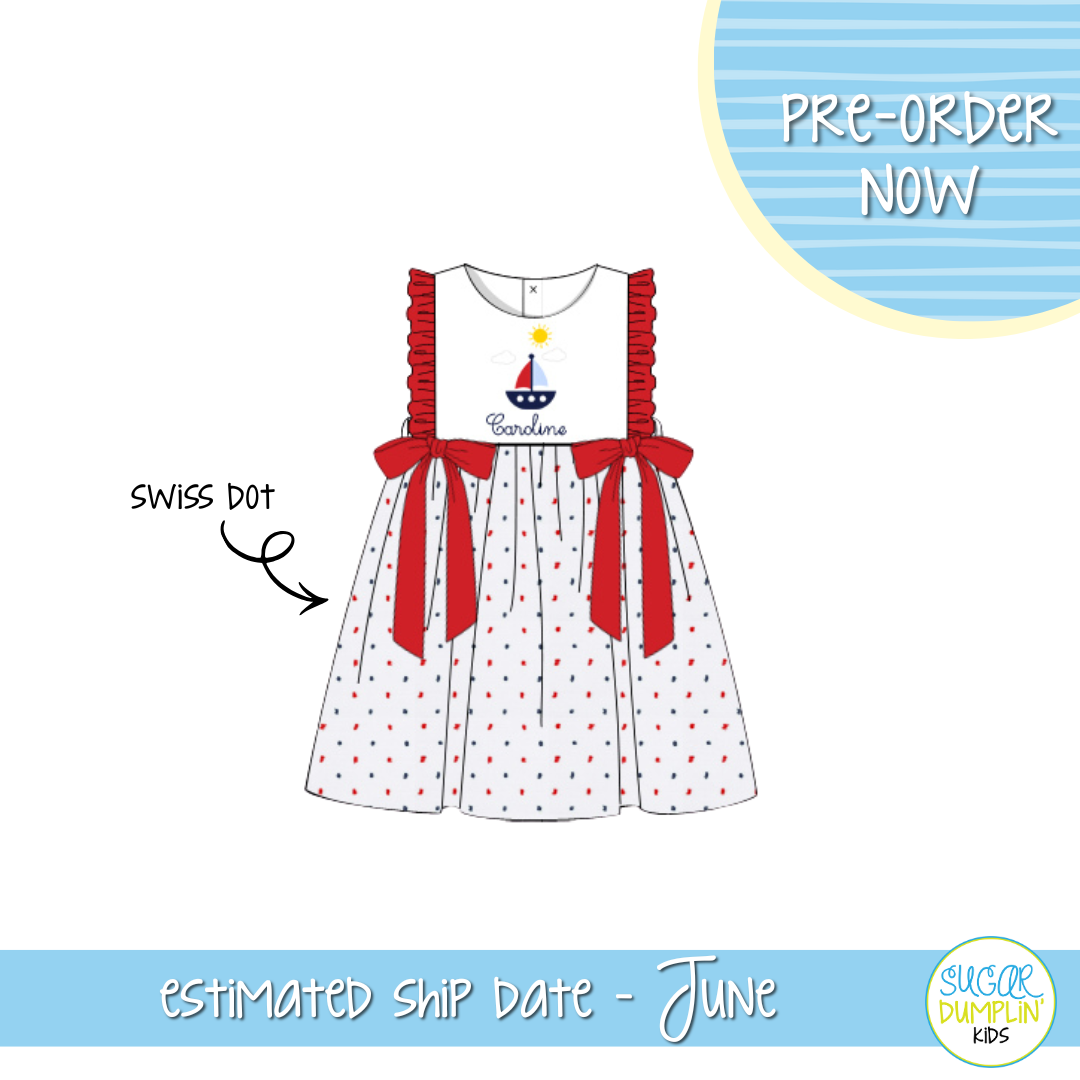 PO112: Sail with me Girls Dress