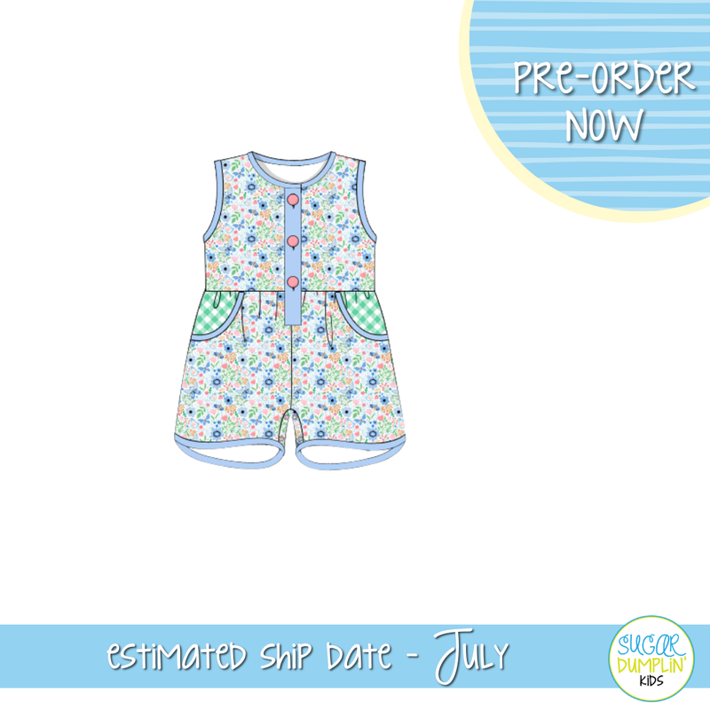 PO104: Precious Petals & Pastel Girl Romper