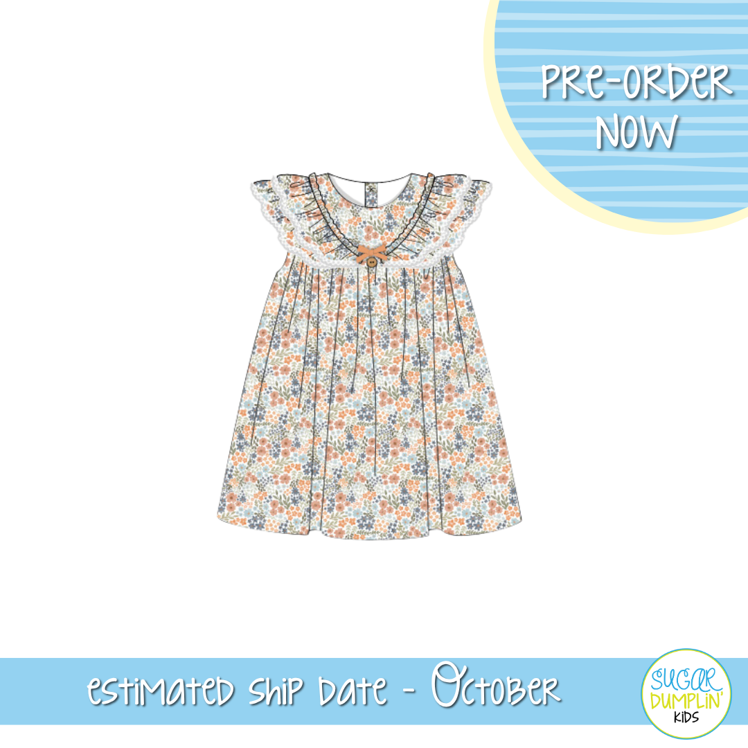 PO115: Fall Florals Girls Dress