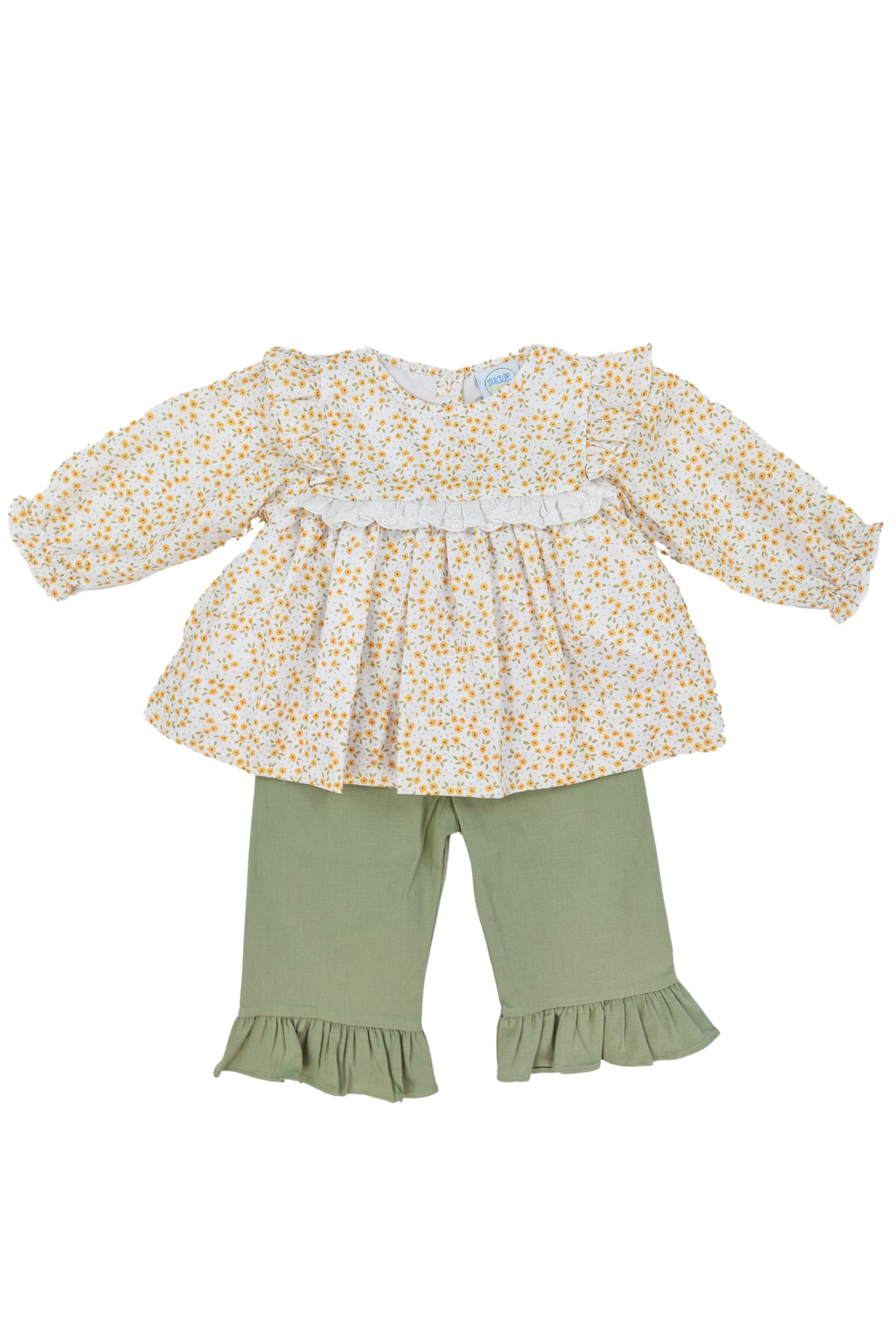 Girls Olivia Ruffle Pant Set
