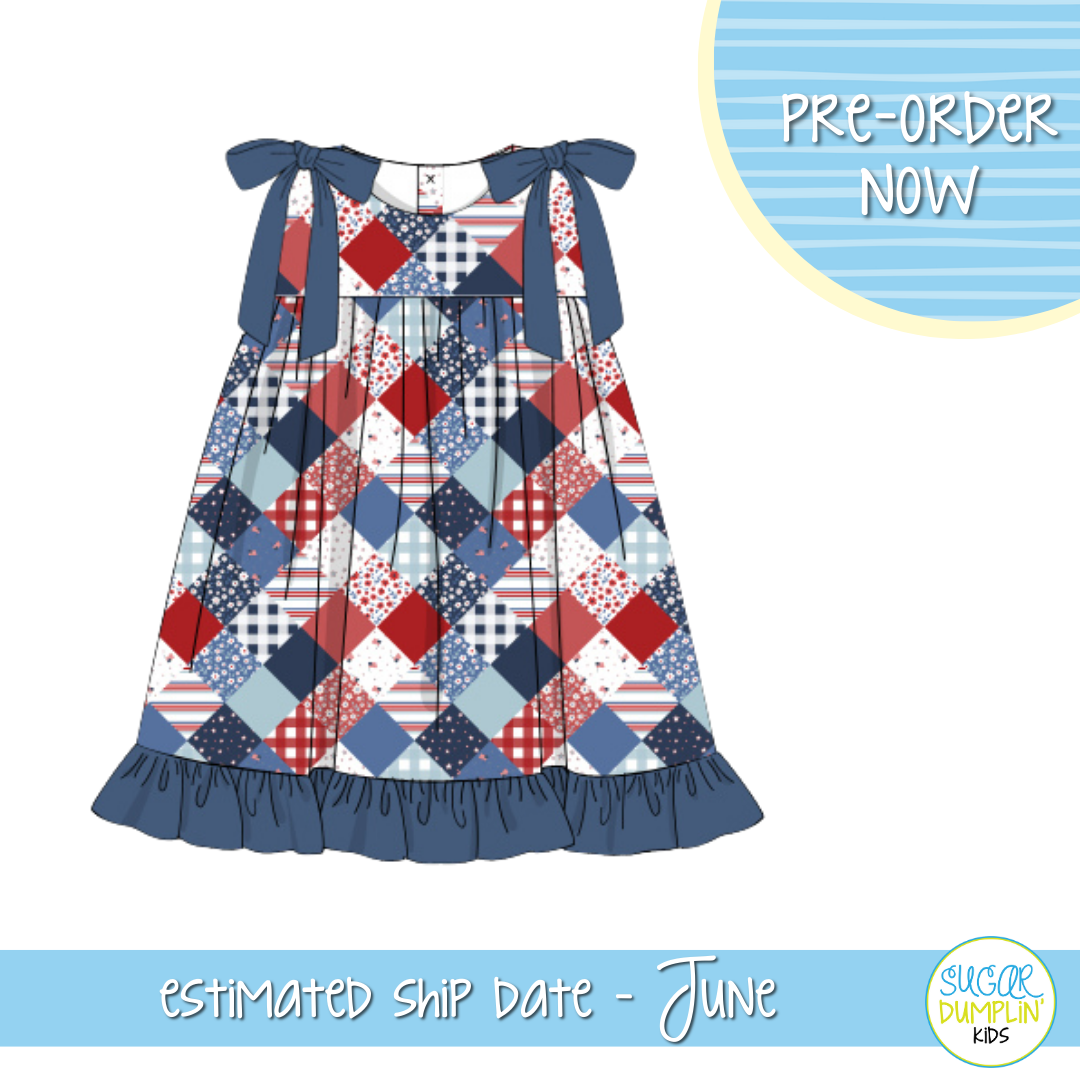 PO103: Patriotic Patchwork Dress