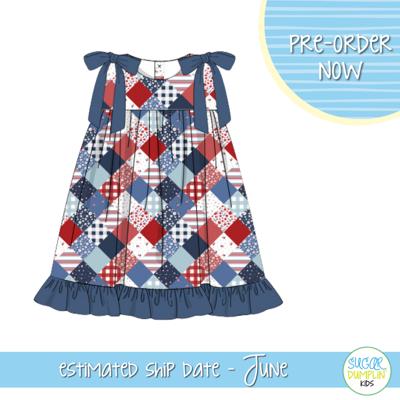 PO103: Patriotic Patchwork Dress