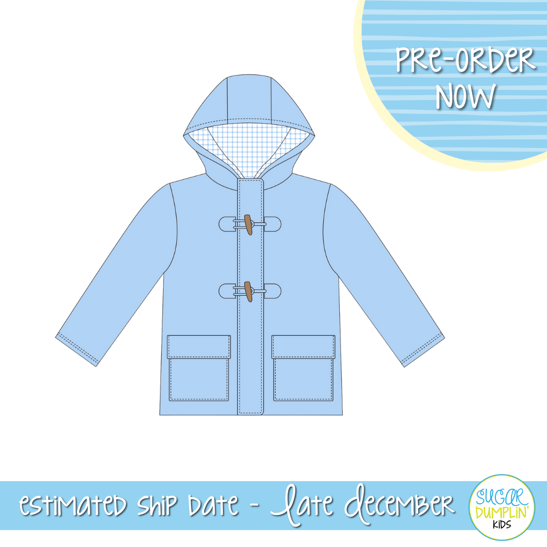PO109: Cool Weather Boys Light Blue Coat