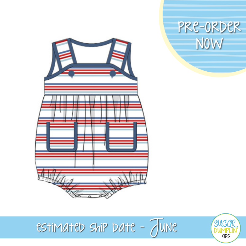 PO103: Patriotic Patchwork Boys Bubble