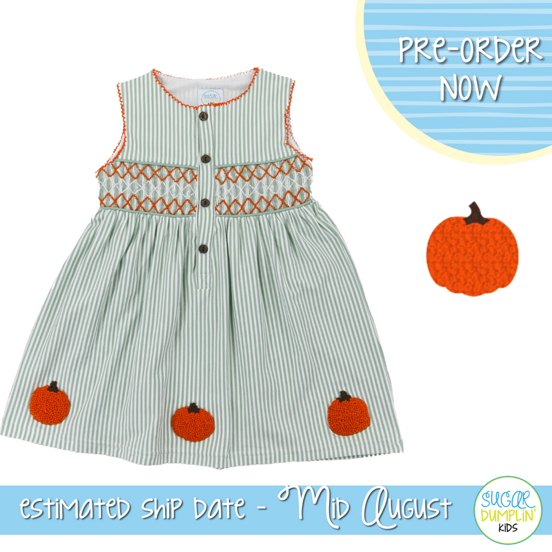PO95: GIrls Pumpkin Patch Dress