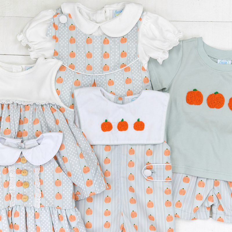 Girls Pretty Pumpkins Bubble