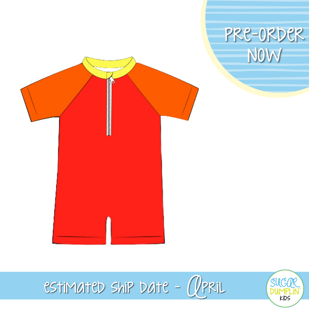 P0101: Color Safe Boys Swim Suit