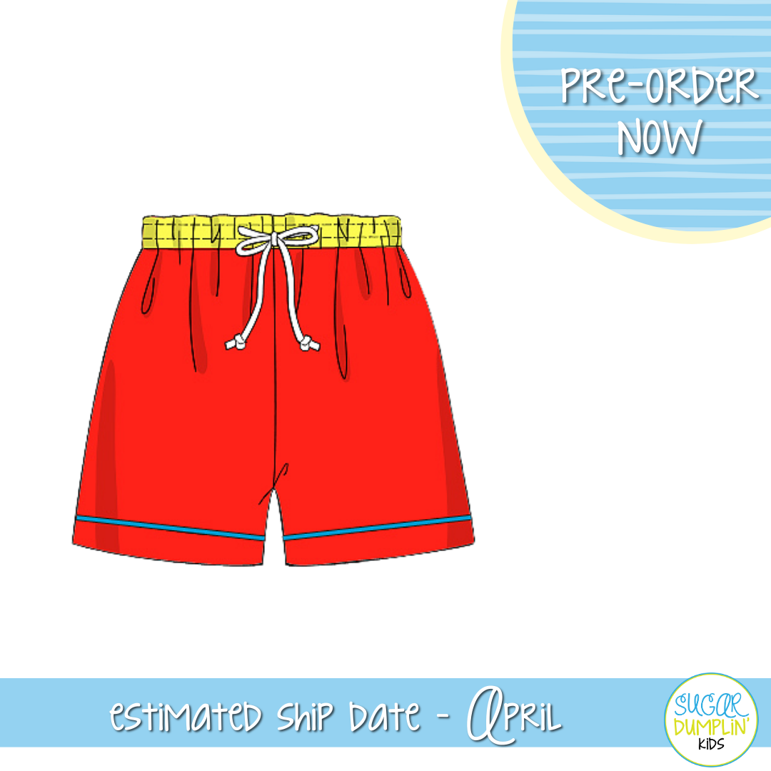 P0101: Color Safe Swim Trunks