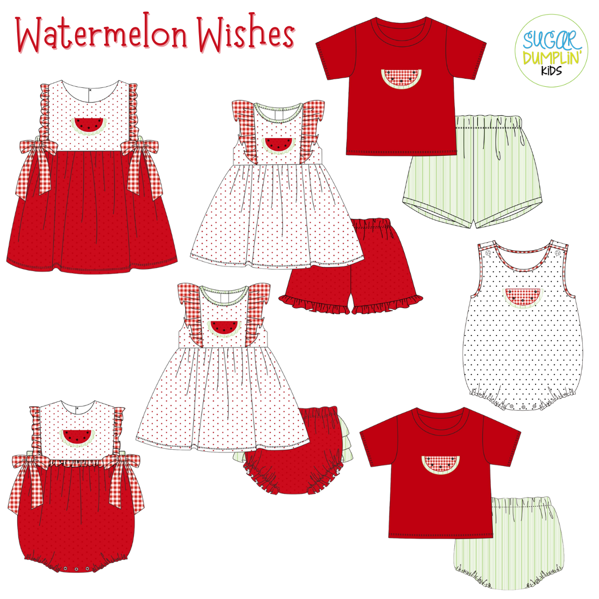 PO111: Watermelon Wishes Boys Short Set