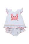 Girls Crab Walk Diaper Set