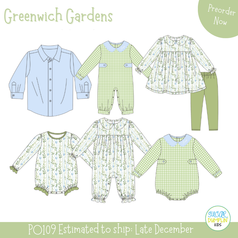 PO109: Greenwich Garden Girls Legging Set